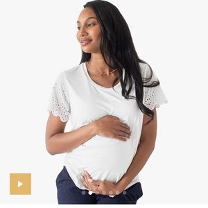 Kindred Bravely Nursing/Maternity Everyday Eyelet Shirt